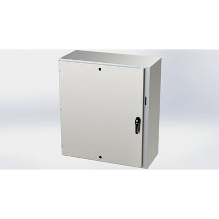 Saginaw Control & Engineering 3 Point Latch Electrical Enclosures, 42 in H, 16 in D, 37.38 in W, NEMA 3R, 4, 4X, 12, 13 SCE-42XEL3716SSLP